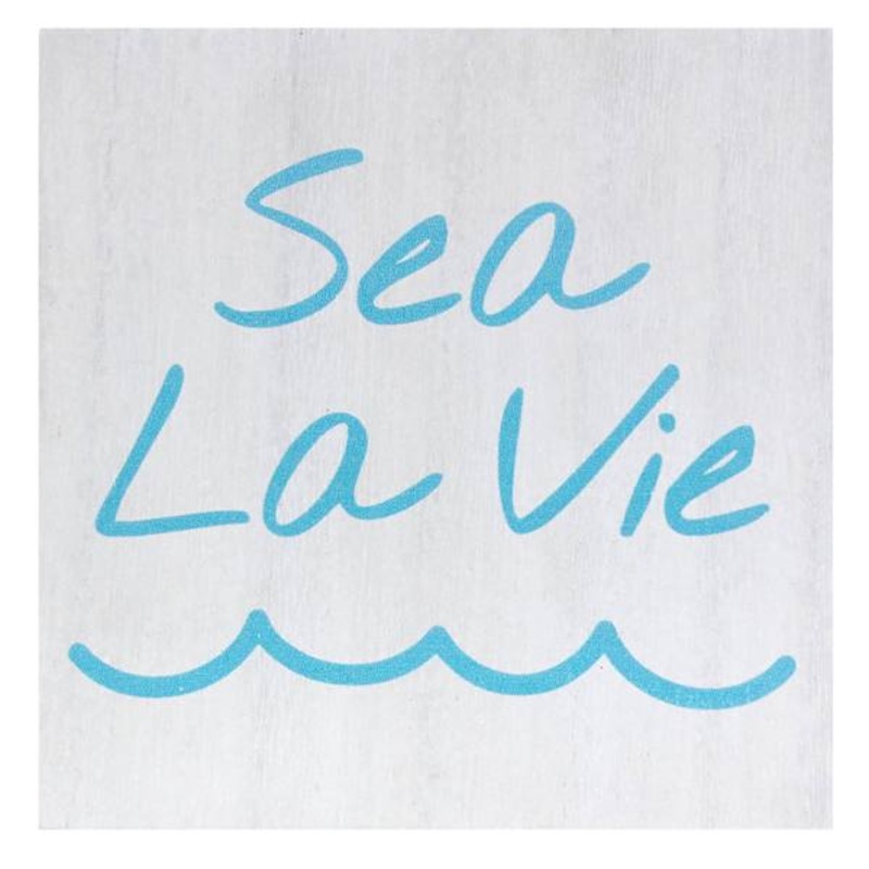 Sea La Vie Embossed Table Sign, 5″