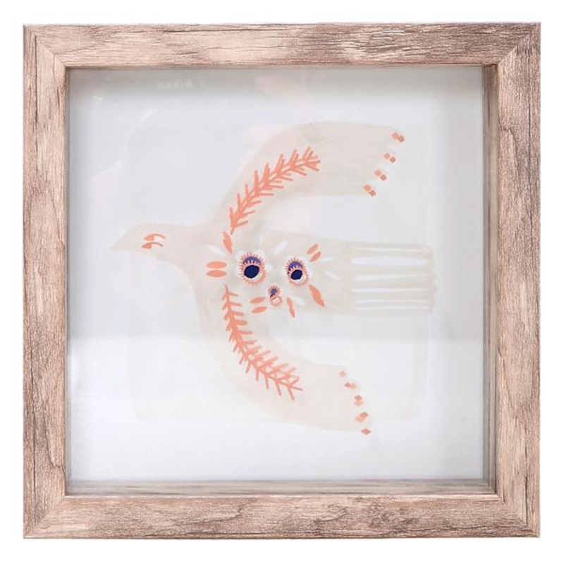 Tracey Boyd Framed Boho Bird Art, 6″
