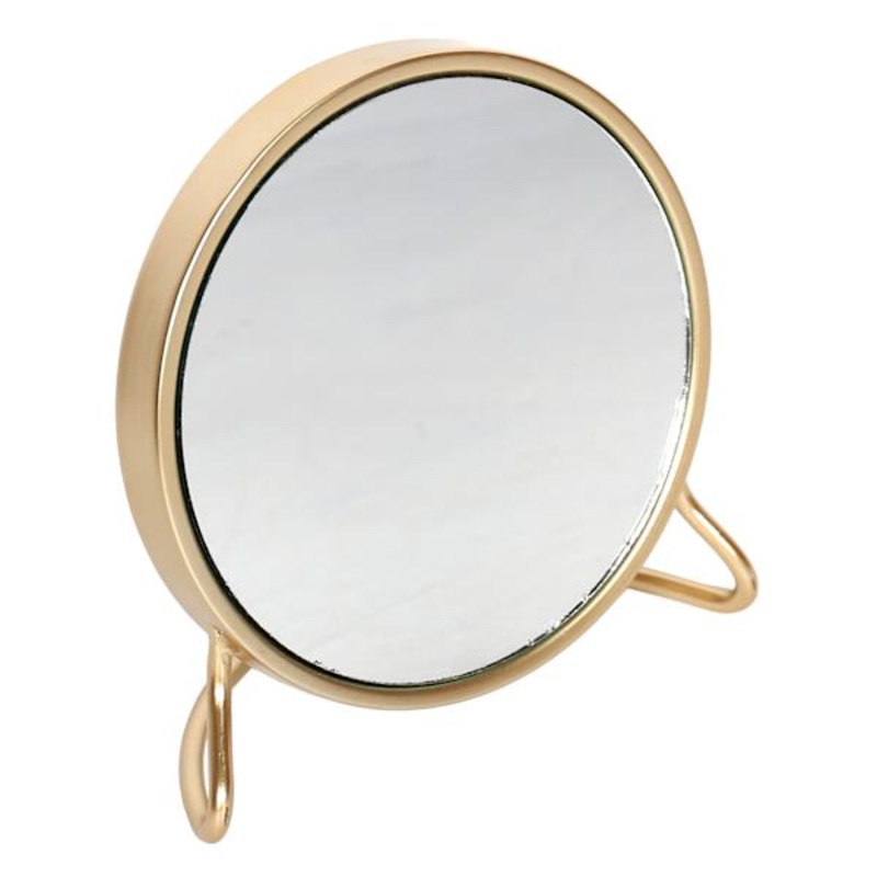 Tracey Boyd Gold Rim Round Table Mirror, 9″