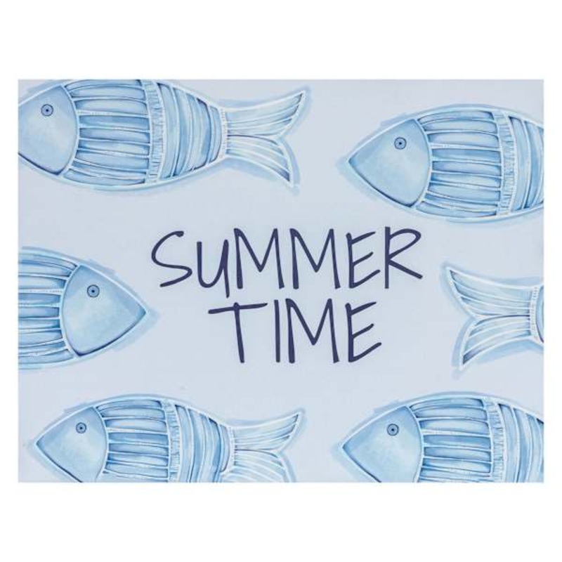 Tracey Boyd Summer Time Blue Canvas Wall Art, 8×6
