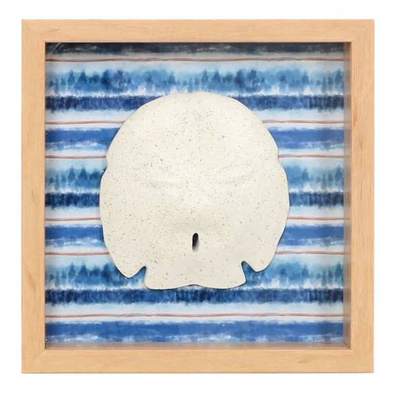 Ty Pennington Blue Framed Sand Dollar, 8″