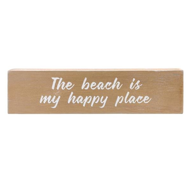 Ty Pennington The Beach Is My Happy Place Sign, 9″