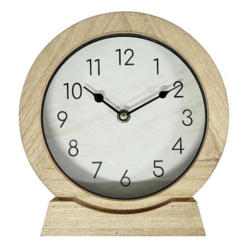 Ty Pennington Wooden Round Clock, 8″