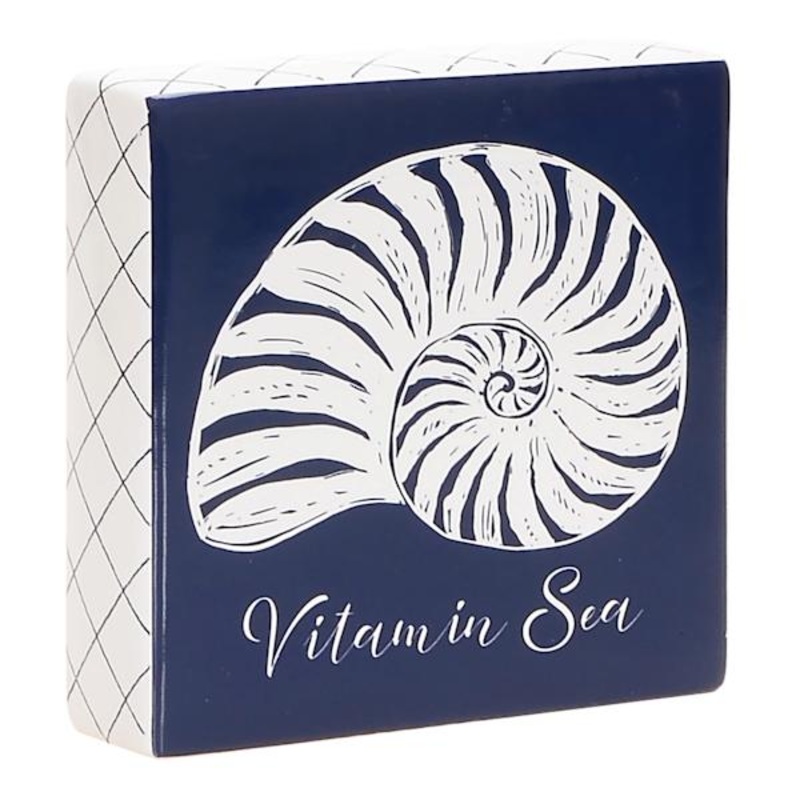 Vitamin Sea Ceramic Block Sign, 6″