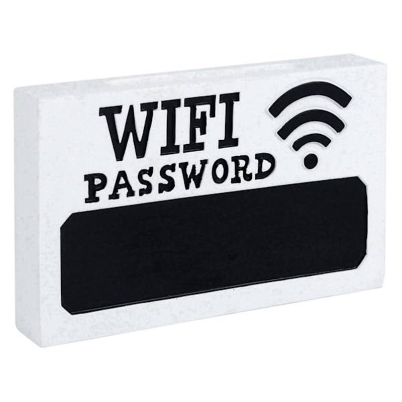 Wifi Password Block Sign, 7×5