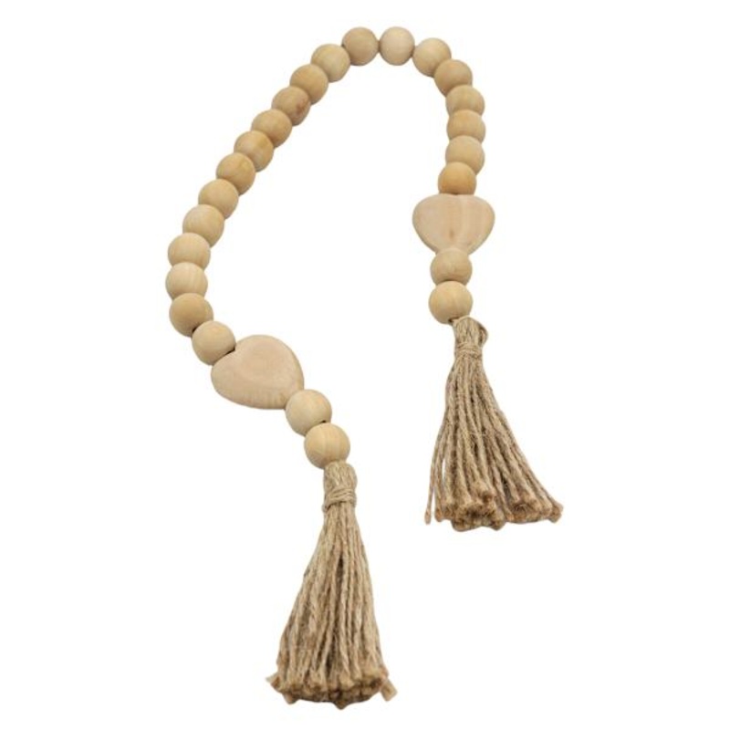 Wood Bead Garland, 28″