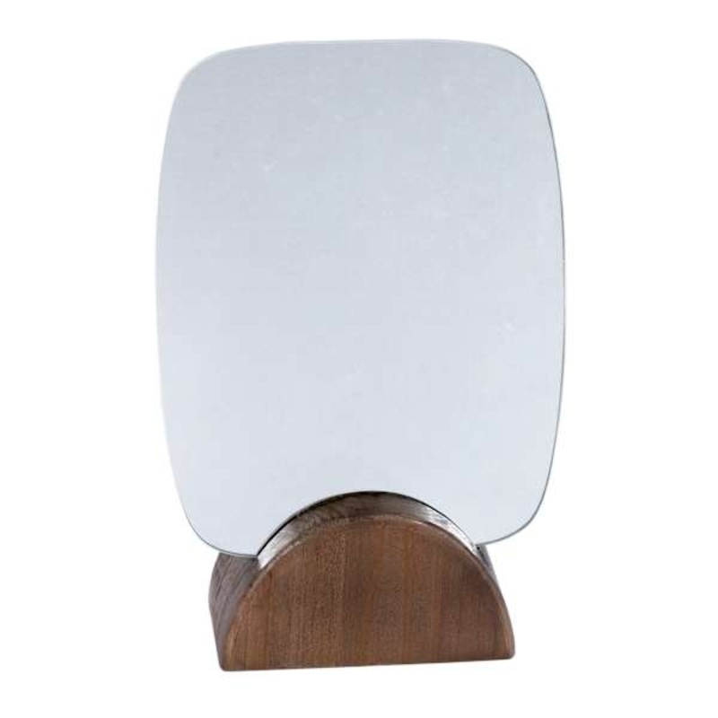 Wood Table Mirror, 12″