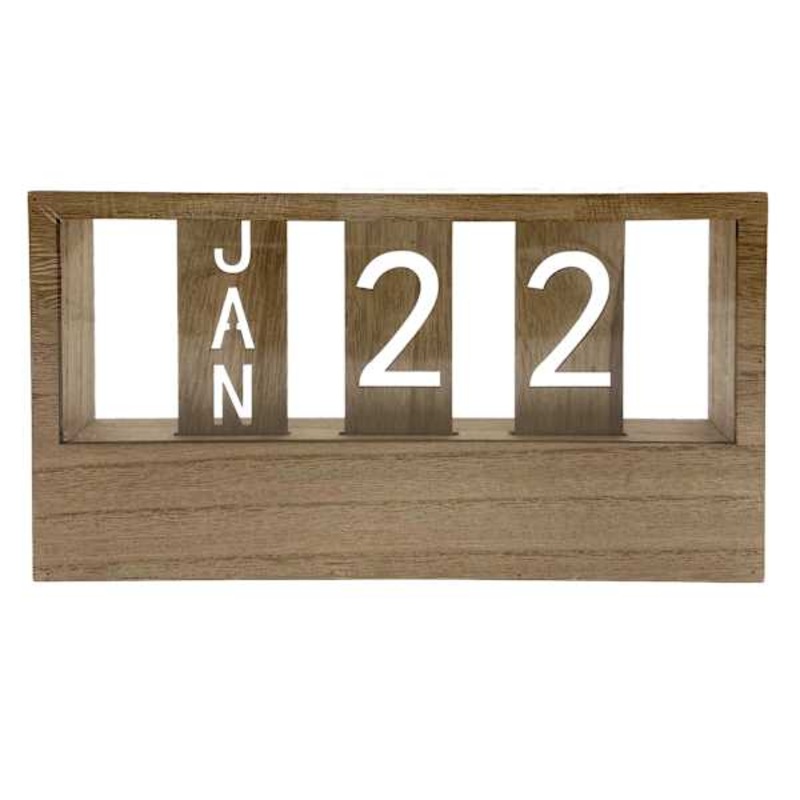 Wooden Tabletop Calendar, 10×5.5