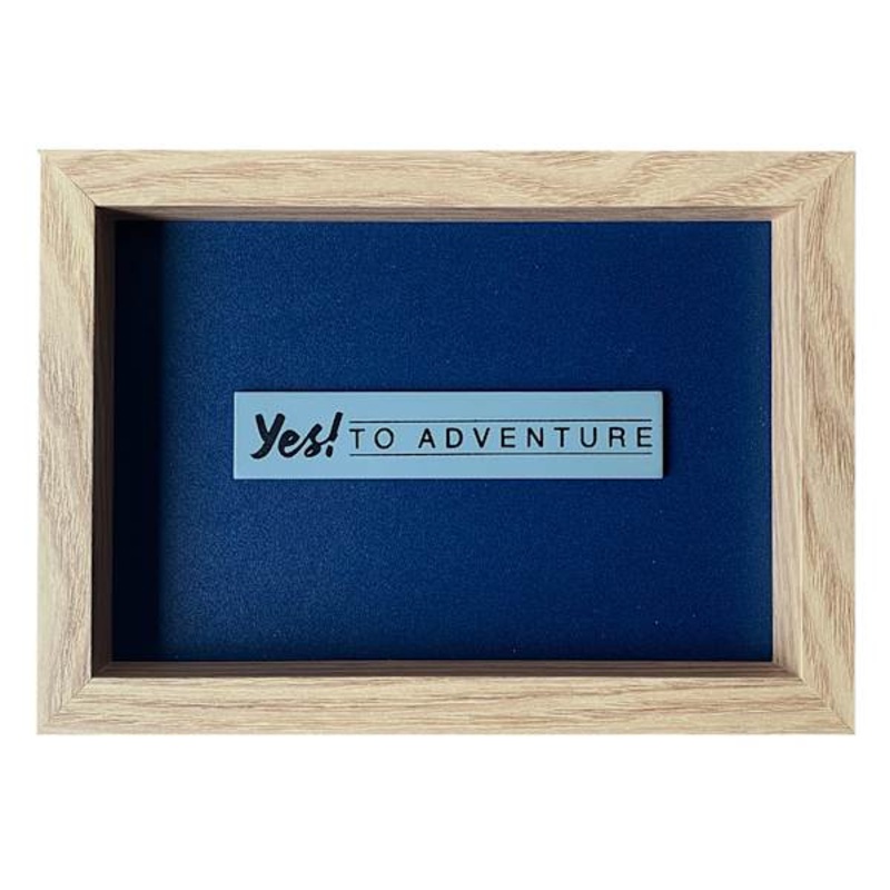 Yes to Adventure Shadow Box, 7×5