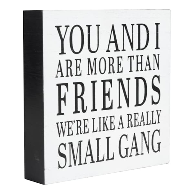 You And I Are More Than Friends Art Box, 6″