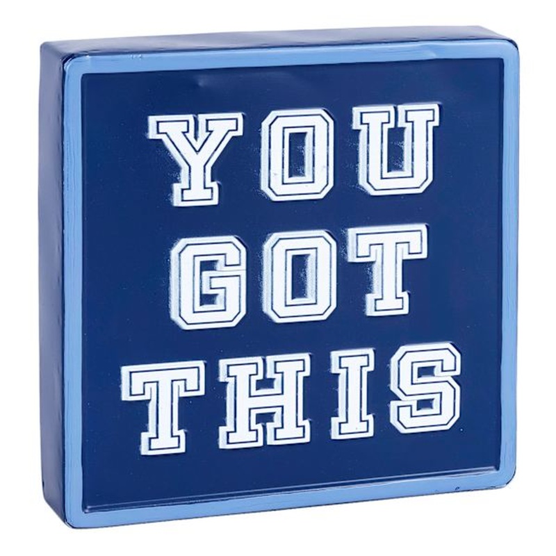 You Got This Blue Metal Sign, 8″
