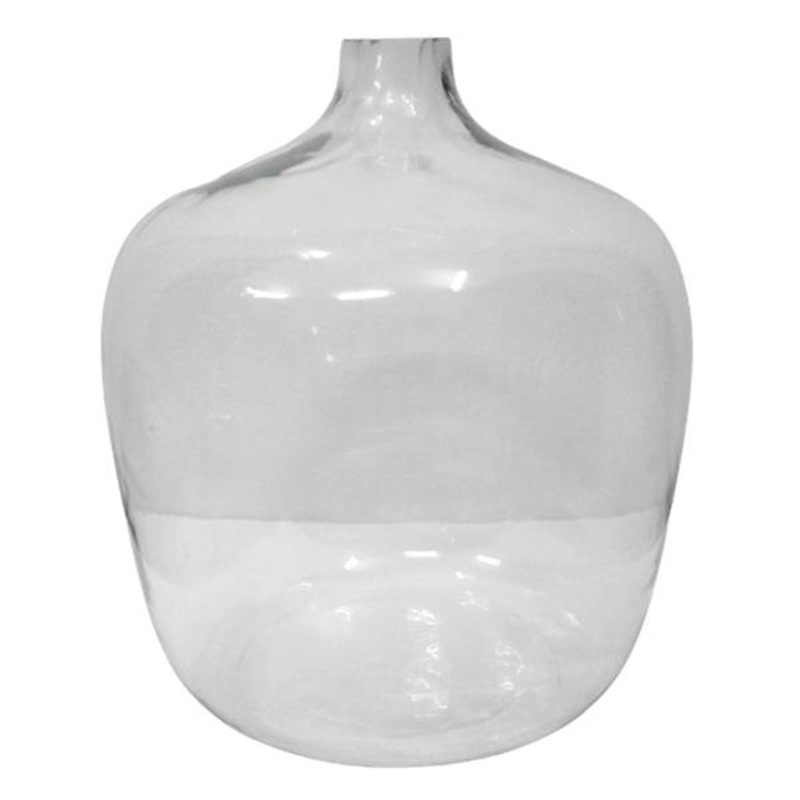 14In Wide Bottle Glass Vase