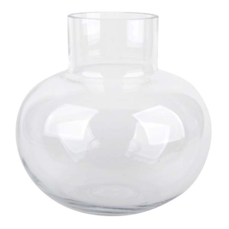 8In Clear Glass Vase
