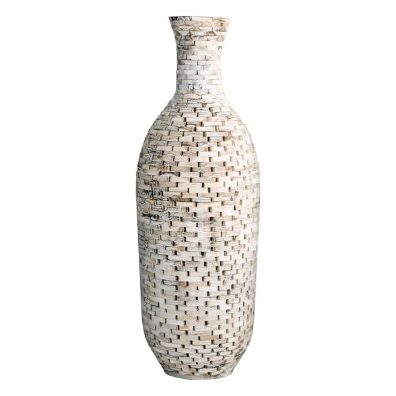 Acacia Recycled Bottle Floor Vase, 36.5″