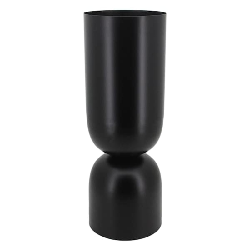 Black Metal Double Vase, 28″