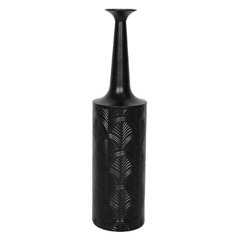 Black Metal Vase, 27″