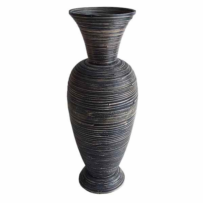 Blue Bamboo Vase, 29″