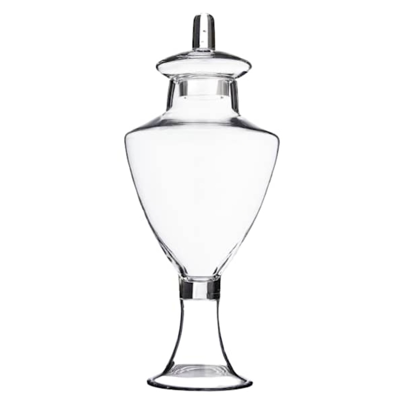 Clear Apothecary Jar, 17″