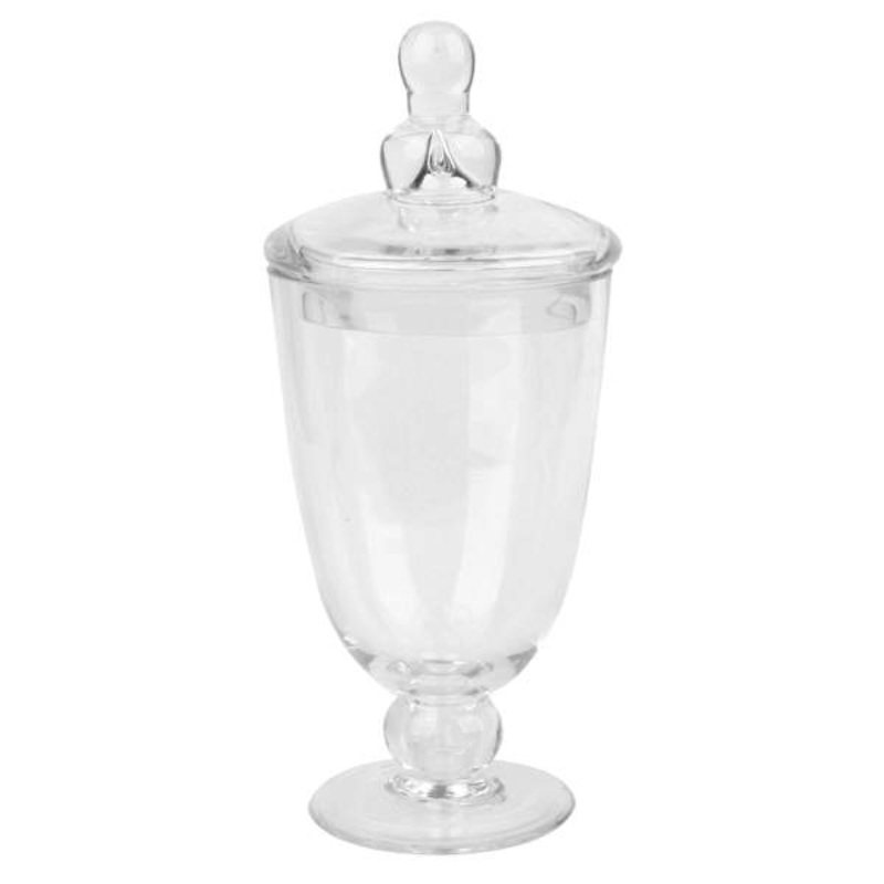 Clear Glass Apothecary Jar, 10.5″