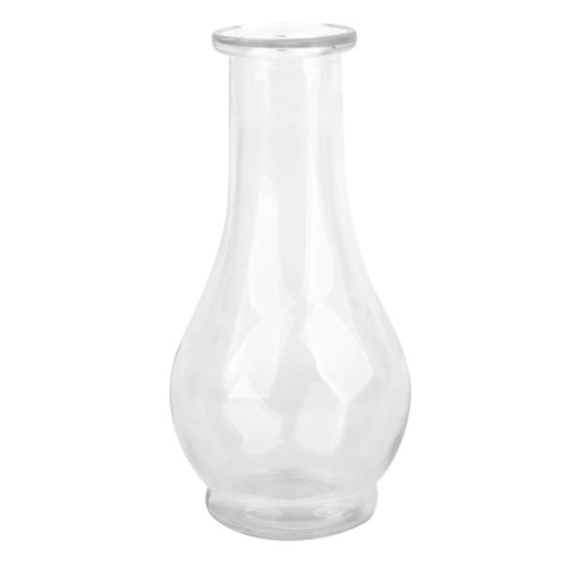 Clear Glass Bud Vase, 6.5″