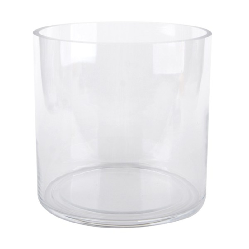 Clear Glass Cylinder Vase, 6″