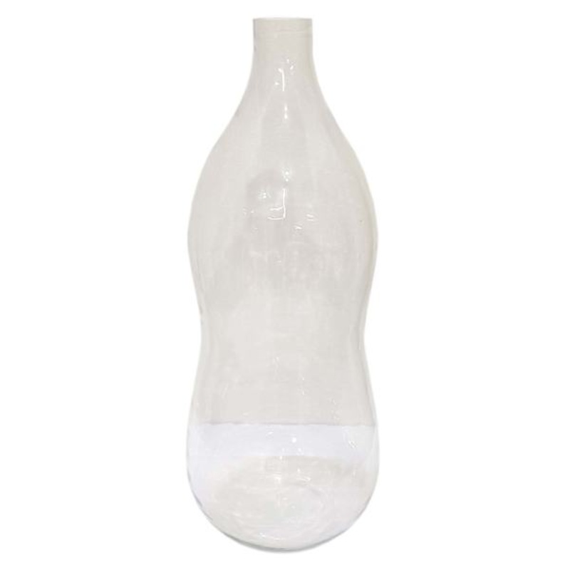 Clear Glass Oversize Bottle Vase, 29″