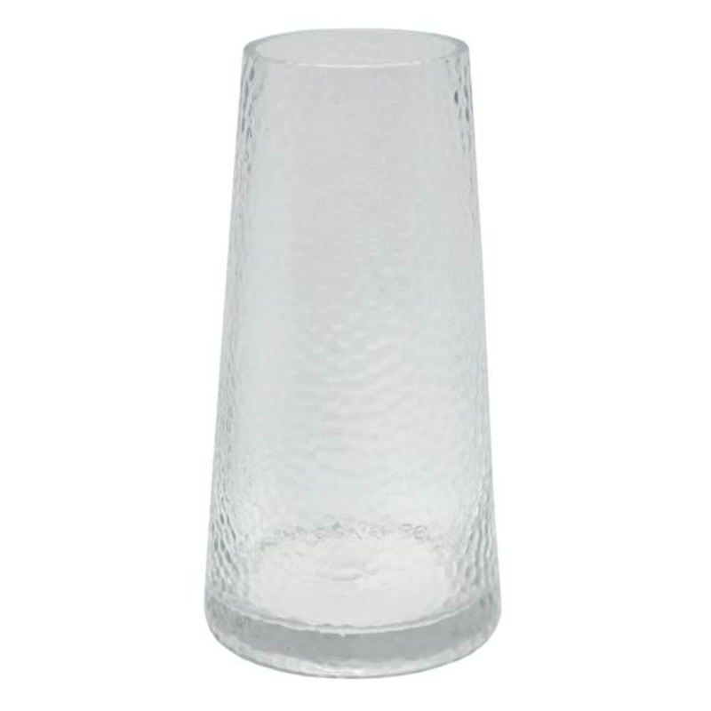 Clear Glass Vase, 10.5″