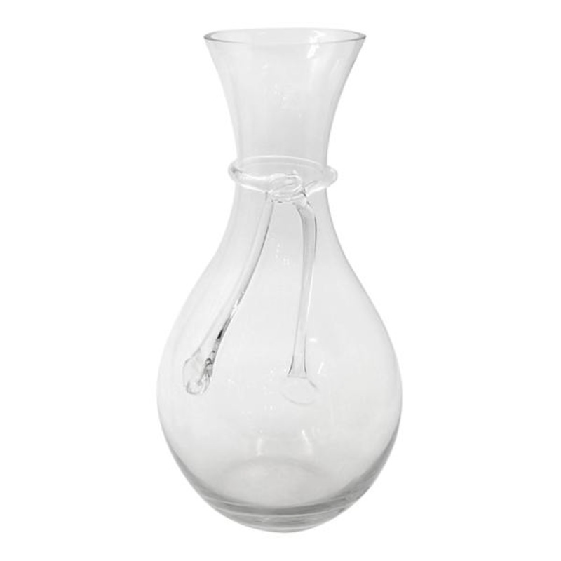 Clear Glass Vase, 15.5″