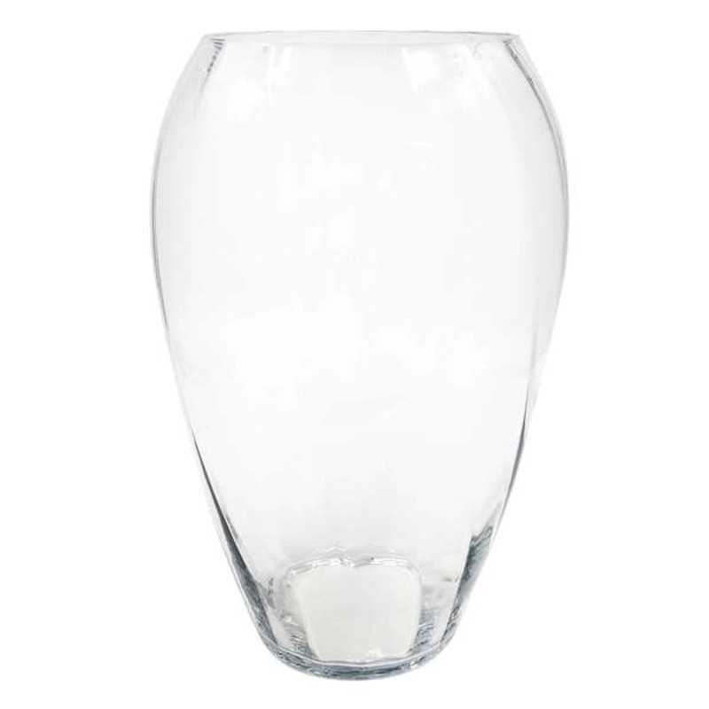 Clear Glass Vase, 15.6″