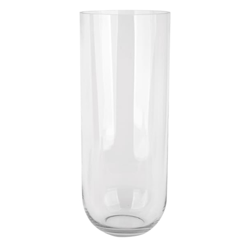 Clear Glass Vase, 15.8″