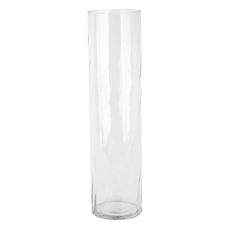 Clear Glass Vase, 19.7″