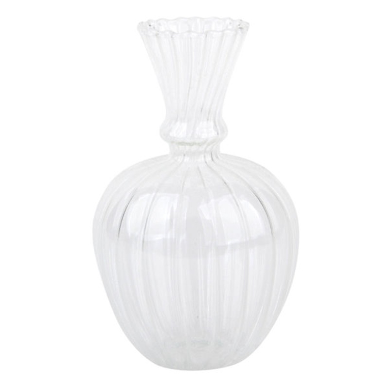 Clear Glass Vase, 3.3×5.5