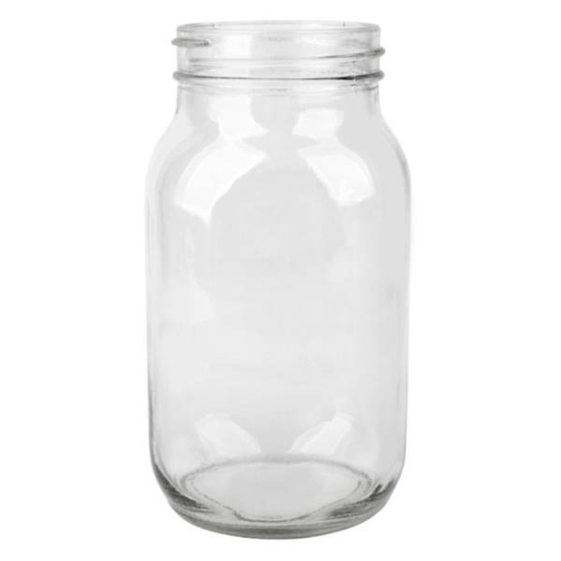 Glass Mason Jar, 7″