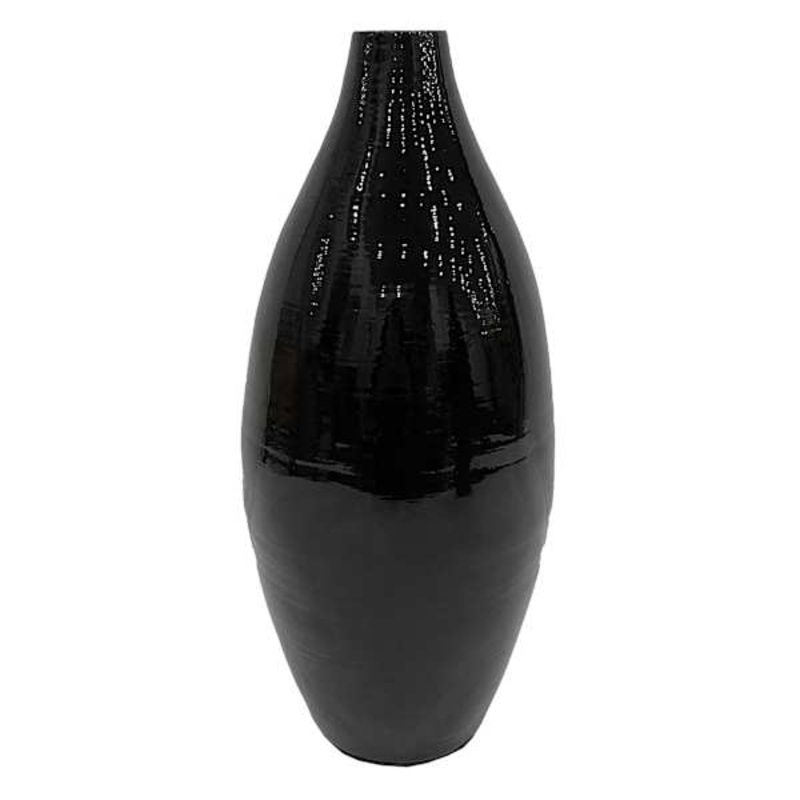 Black Bamboo Vase, 15″