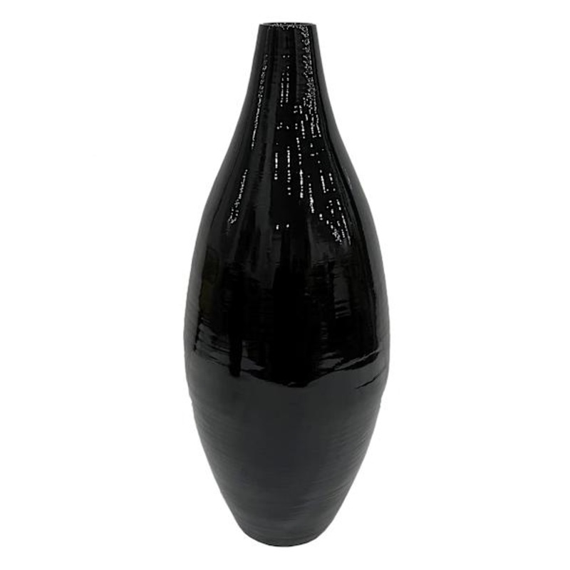 Black Bamboo Vase, 24″