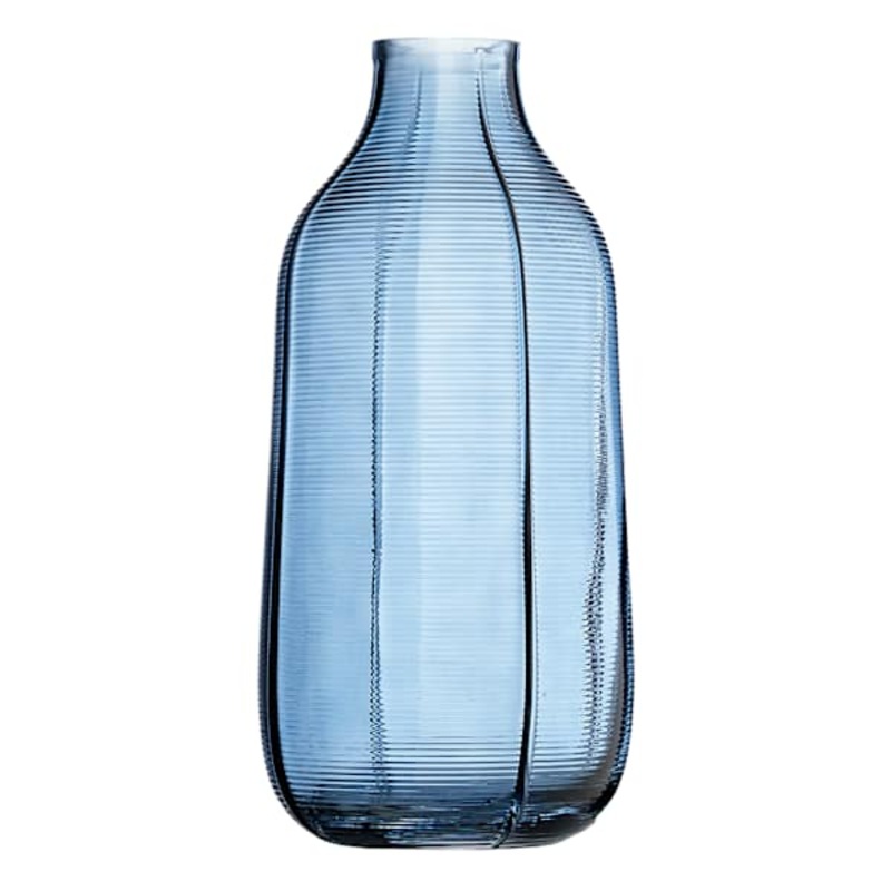 Blue Glass Vase, 13″