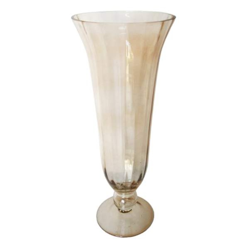 Clear Glass Vase, 18″