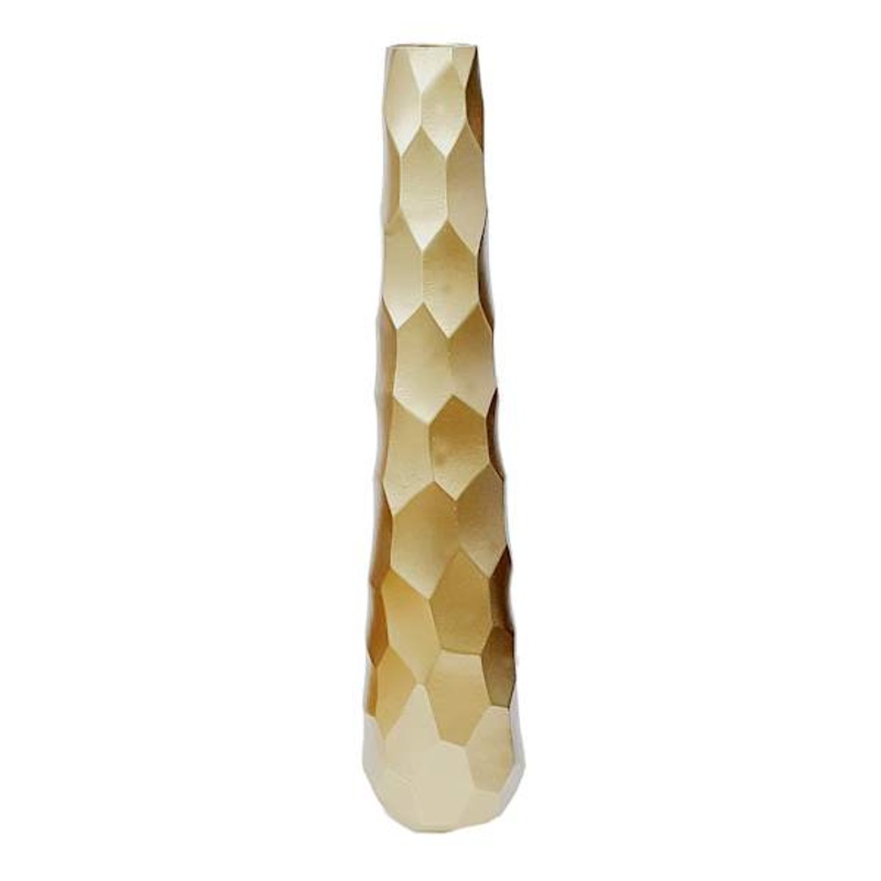 Gold Geo Floor Vase, 30″