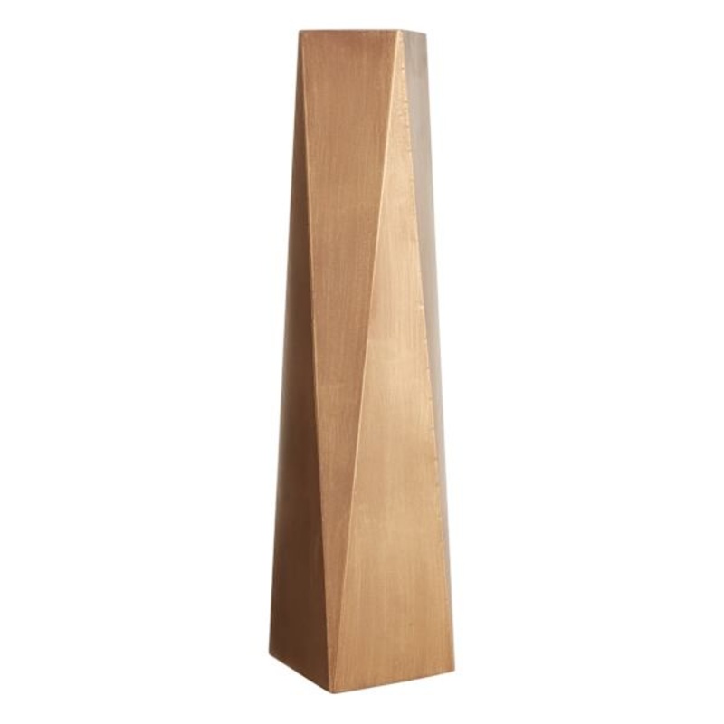 Gold Geo Floor Vase, 36″