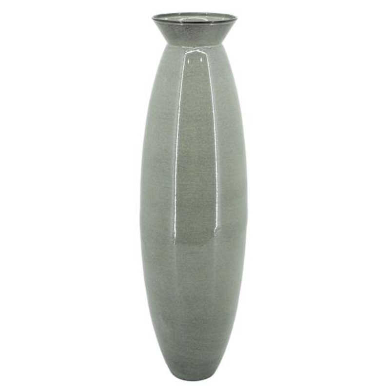 Green Metal Vase, 28″