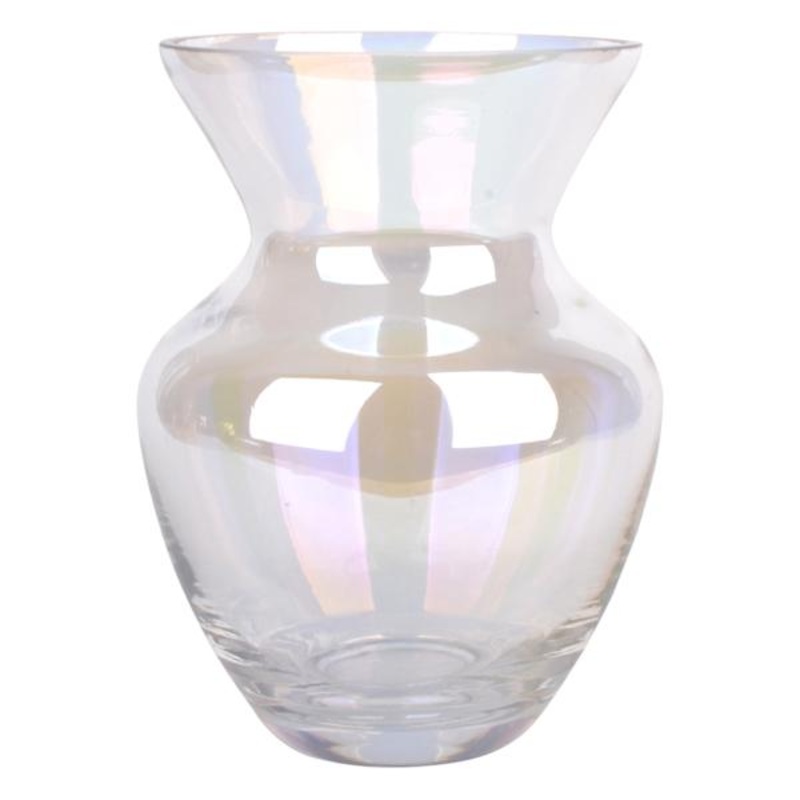 Iridescent Glass Vase, 6.5″