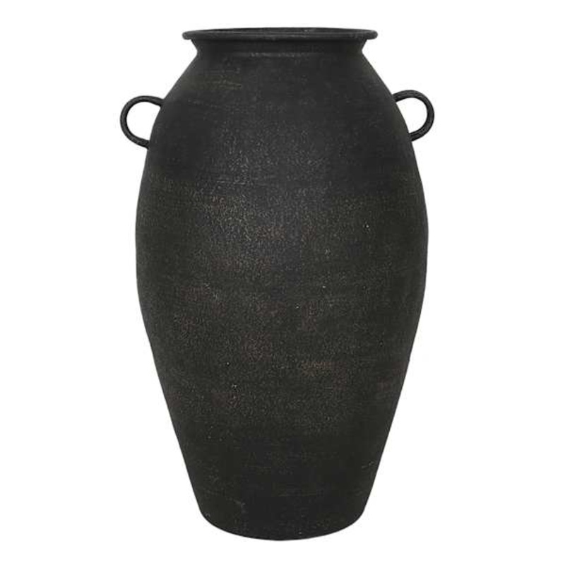 Metal Vase with Handle, 22″