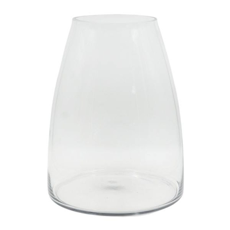Oversized Clear Glass Vase, 15″