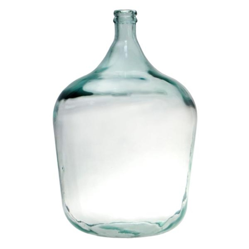 Spanish Glass Carafe Vase, 22″