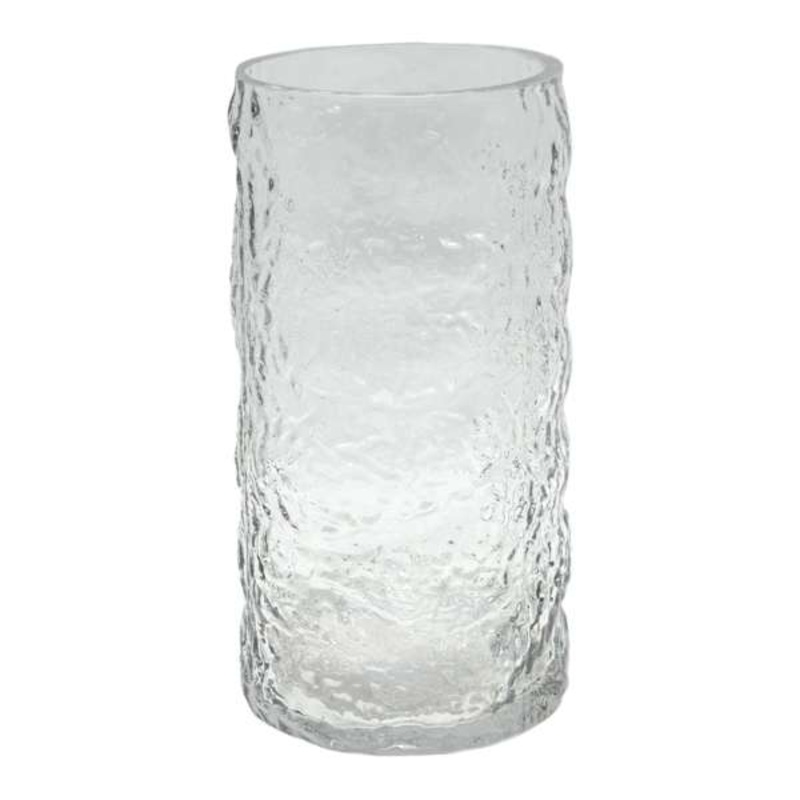 Ty Pennington Clear Bubble Glass Cylinder Vase, 8″