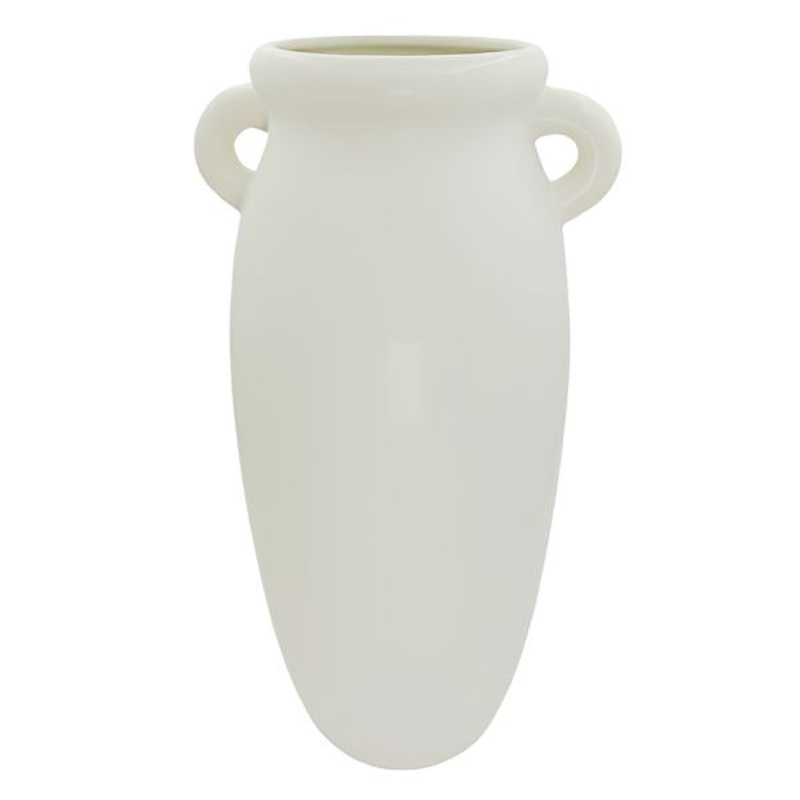 White Ceramic Vase, 18″