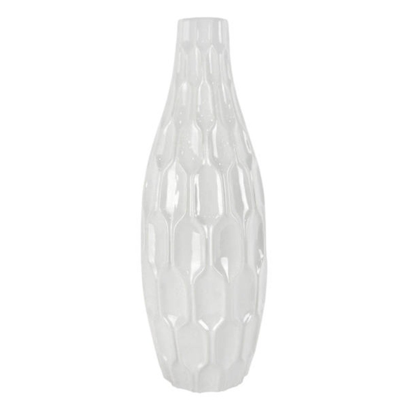 White Katherine Ceramic Floor Vase, 22″