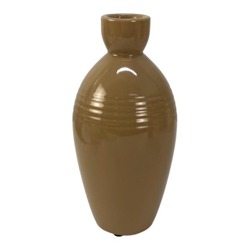 Crosby St. Brown Ceramic Vase, 9.5″