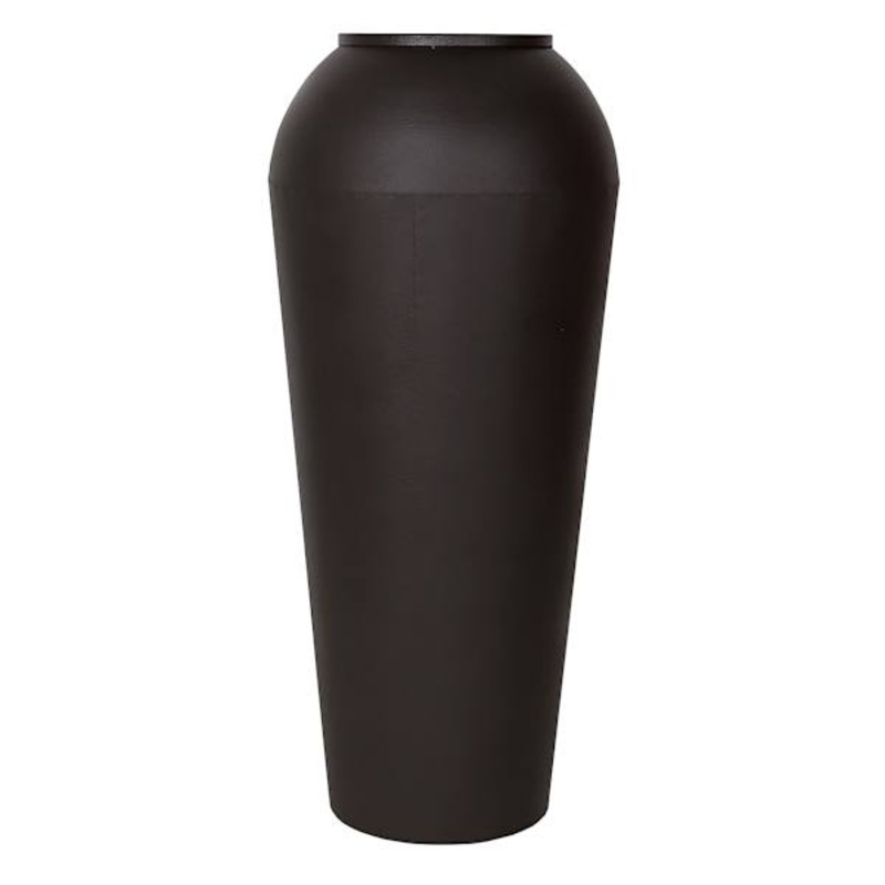 Found & Fable Black Metal Vase, 36″