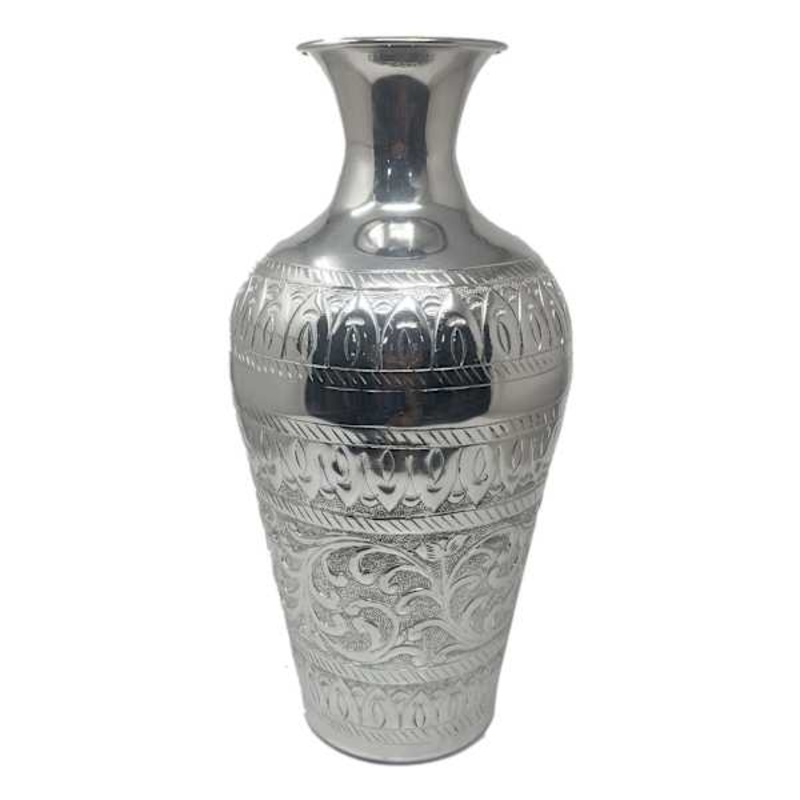 Found & Fable Metal Vase, 14″